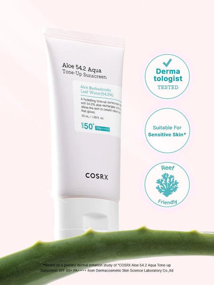 COSRX - Aloe 54.2 Aqua Тонізуючий сонцезахисний крем SPF 50+ PA++++