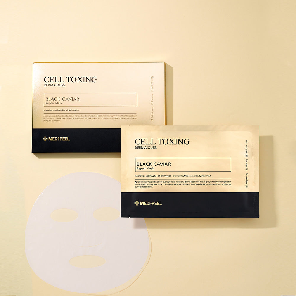 Medi-Peel - CELL TOXING BLACK CAVIAR DERMAJOURS REPAIR MASK