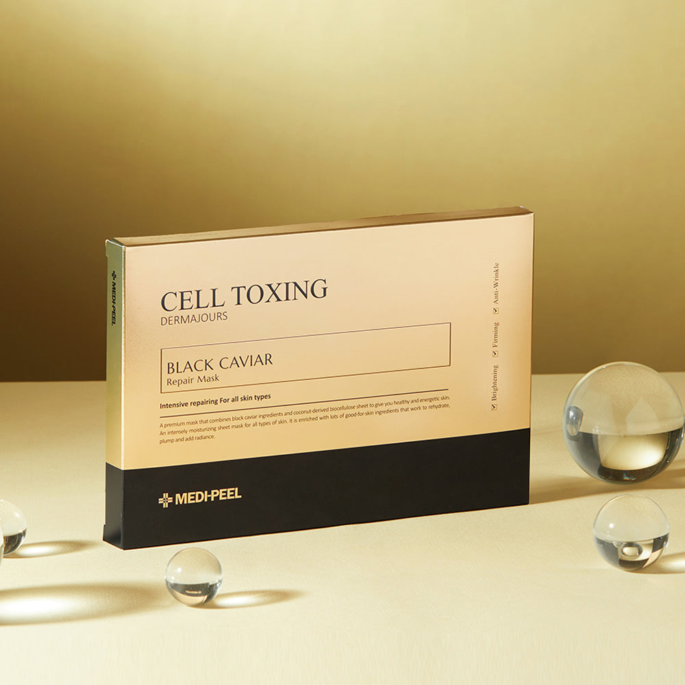 Medi-Peel - CELL TOXING BLACK CAVIAR DERMAJOURS REPAIR MASK